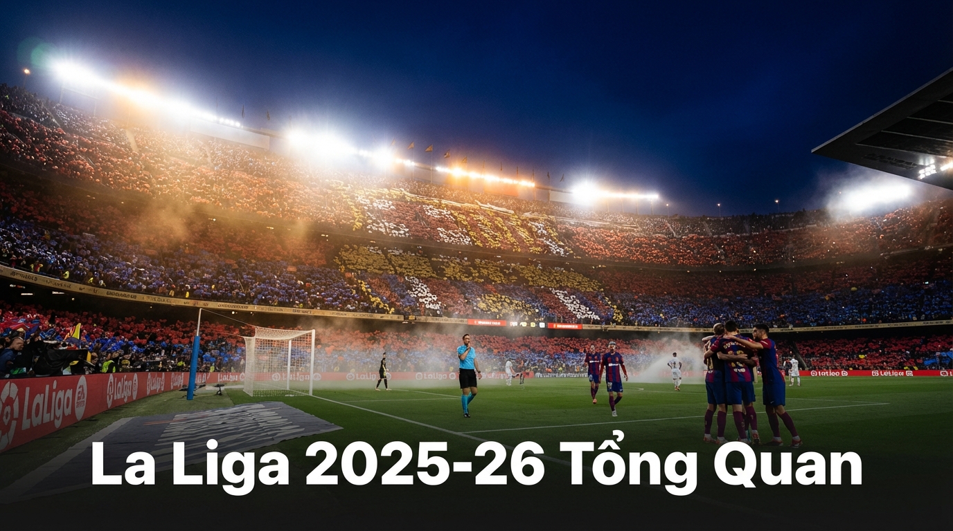 La Liga 2025-26 - Tổng quan mùa giải Barcelona dẫn đầu BXH
