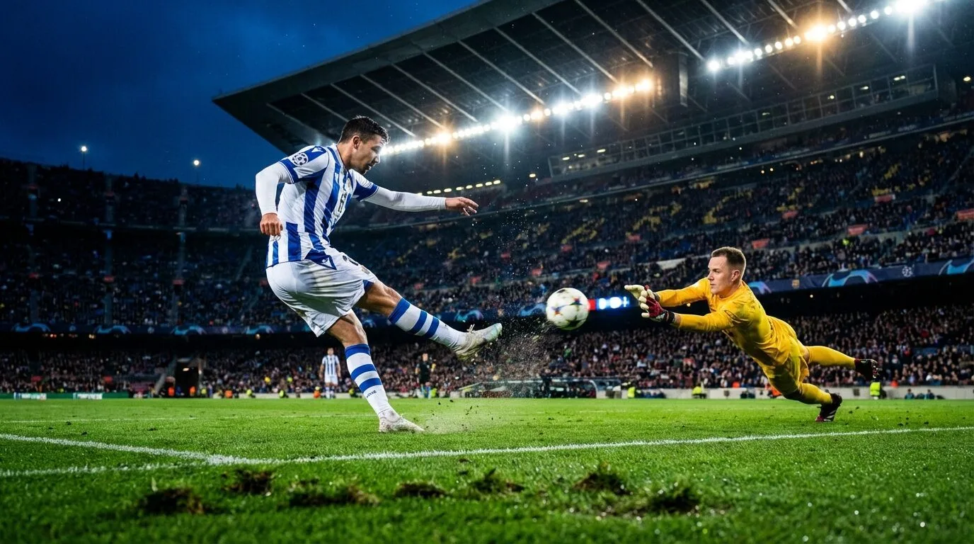 Vua phá lưới La Liga 2025-26 - hành động trên sân Camp Nou